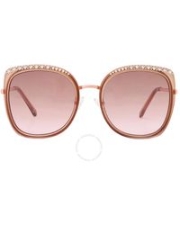 Guess Factory - Gradient Brown Cat Eye Sunglasses Gf0381 46f 56 - Lyst