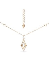 Haus of Brilliance - 14K 1/4 Cttw Diamond Double Triangle Geometric 18" Pendant Necklace (G-H Si1-Si2 - Lyst