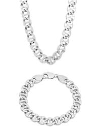 Robert Alton - Mariner Link Chain Stainless Steel Jewelry Set - Lyst