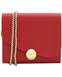 Ferragamo - Asymmetrical Flap Leather Wallet - Lyst