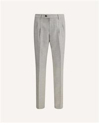 Brunello Cucinelli - Linen Wool Tailored Trousers, Brand Size 54 (Us - Lyst