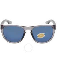 Costa Del Mar - Irie Blue Mirror Polarized Polycarbonate Square Sunglasses 6s9082 908204 55 - Lyst