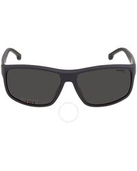Carrera - Polarized Grey Rectangular Sunglasses 8038/s 0003/m9 61 - Lyst