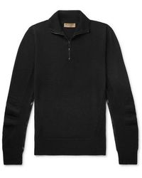 burberry mens pullover half zip
