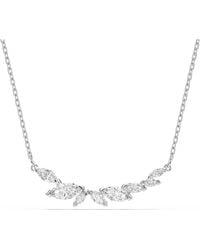 Swarovski - Mesmera Necklace, Marquise Cut, Rhodium Plated - Lyst