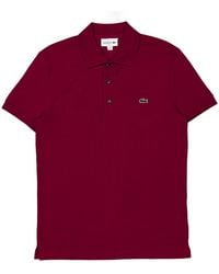 Lacoste - Stretch Pique Short-Sleeve Slim Fit Polo Shirt - Lyst