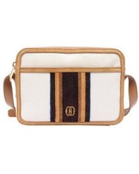Bally - Canvas And Leather Gare Crossbody Bag - Lyst