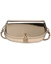 Michael Kors - Small Mila Metallic Leather Shoulder Bag - Lyst