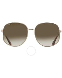 Ferragamo - Green Gradient Oval Sunglasses Sf277s 723 61 - Lyst