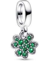 PANDORA - Four Leaf Clover Dangle Charm - Lyst