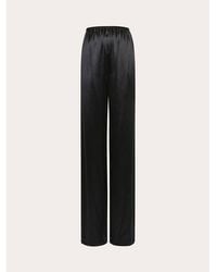 Ferragamo - Relaxed Rayon Trousers, Brand Size 40 (Us - Lyst