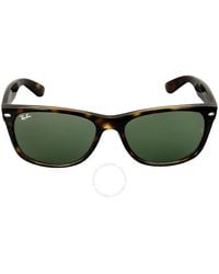 Ray-Ban - New Wayfarer Classic Green Sunglasses Rb2132 902 52 - Lyst