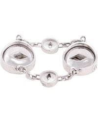 Burberry - Hollow Link Ring - Lyst