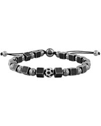 Robert Alton - Stainless Steel Hematite Bead Bolo Bracelet - Lyst