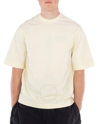 Burberry - Striped Logo-Embroidered T-Shirt - Lyst
