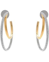 Swarovski - Hyperbola Pierced Earrings Mixed Plating Clear - Lyst