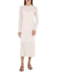 Chloé - Ladies Snow Wool Cash Knit Dress - Lyst