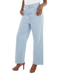 Nanushka - Sun Bleach Josine Wide-Leg Denim Jeans - Lyst
