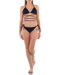 Burberry - Monogram Print Triangle Bikini - Lyst