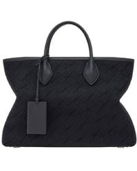 Ferragamo - Jaquard Top Handle Tote Bag - Lyst