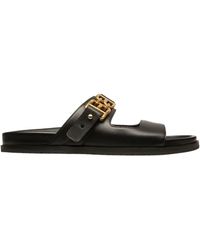 Bally - Emma Flat Slide Sandals, Brand Size 36 Us - Lyst