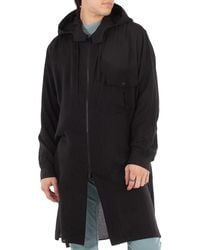 Yohji Yamamoto - A-Zipper Hood Cellulose Top, Brand Size 2 - Lyst