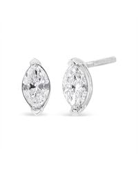 Haus of Brilliance - 14K 4/5 Cttw Marquise Lab Grown Diamond Solitaire Stud Earrings - Lyst