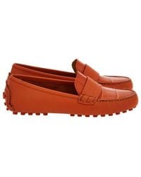 Ferragamo - Iside Driver Moccasins With Logo - Lyst
