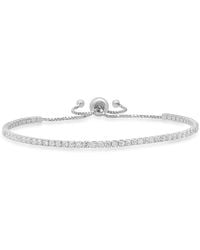 Kylie Harper - Sterling Cubic Zirconia Cz Adjustable Bracelet - Lyst