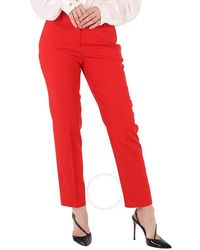 Burberry - Bright High-waisted Wool Tailo Trousers - Lyst