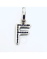 Burberry - Leather-topstitched 'f' Alphabet Charm - Lyst