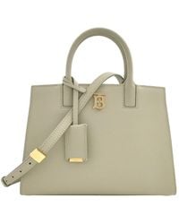 Burberry - Mini Frances Leather Top Handle Bag - Lyst