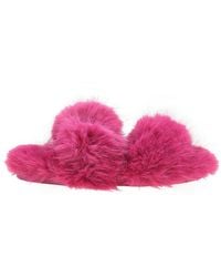 Michael Kors - Faux Fur Tula Slides, Brand Us - Lyst