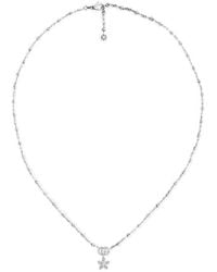 Gucci - Flora 18K Diamond Necklace - Lyst