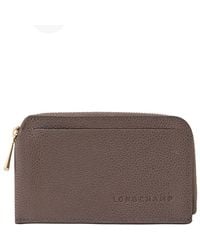 Longchamp - Le Foulonne Leather Card Holder - Lyst