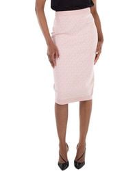 Michael Kors - Logo Jacquard High-Waisted Skirt - Lyst