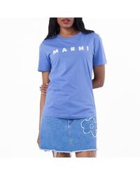 Marni - Scribbled Logo Jersey T-Shirt - Lyst