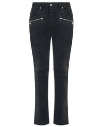 Balmain - Ribbed Slim Jeans - Lyst