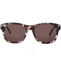 Moncler - Brown Square Sunglasses Ml0192-f 55e 55 - Lyst