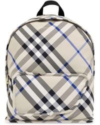 Burberry - Check-Printed Zipped Polyamide Backpack - Lyst