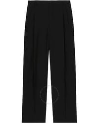 Burberry - Wide Leg Tailored Wool Trousers, Brand Size 54 (Us - Lyst