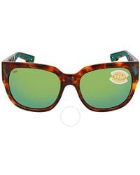 Costa Del Mar - Waterwoman Green Mirror Polarized Polycarbonate Sunglasses Wtw 250 Ogmp 55 - Lyst