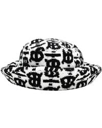 Burberry - Cotton Monogram Jacquard Bucket Hat - Lyst