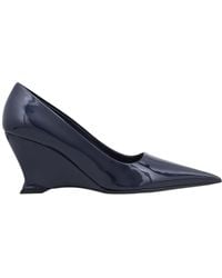 Ferragamo - Ferragamo Viola Patent Wedge Pumps - Lyst