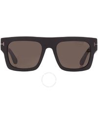 Tom Ford - Fausto Smoke Browline Sunglasses Ft0711-n 02a 53 - Lyst