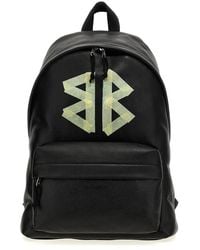 Balenciaga Explorer Canvas Drawstring Backpack in Black for Men | Lyst