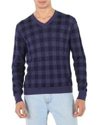Roberto Cavalli - Zebra Vichy Jacquard Sweater - Lyst