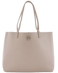 Tory Burch - Fresh Clay Mcgraw Pebbled Leather Tote Bag - Lyst