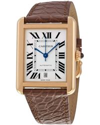 mens cartier watch gold