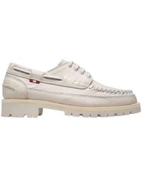 Bally - Trendal Whipstitched Leather Moccasins, Brand Size 37.5 Us - Lyst